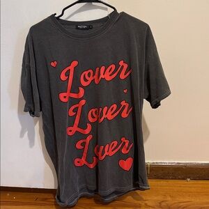 Nasty Gal Charcoal Gray T-Shirt